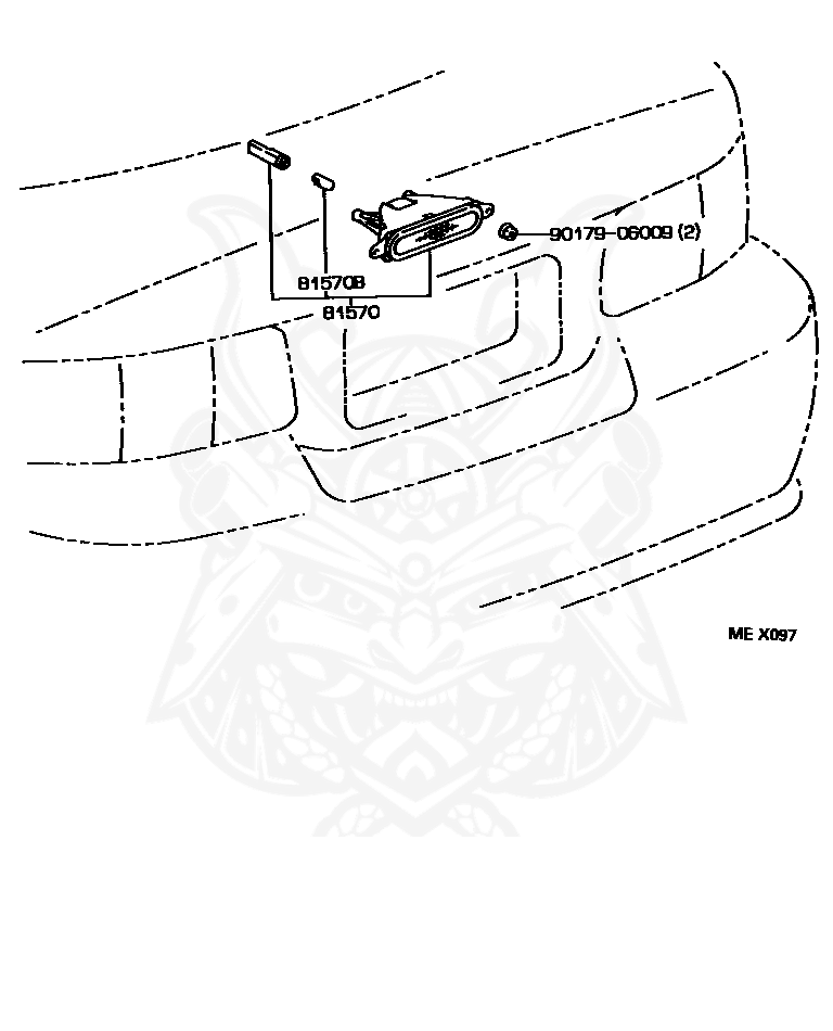Toyota - Bulb (for Front Turn Signal Lamp)